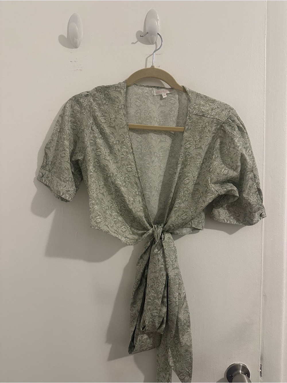 Krewe Du Q Light Sage Green Tie-Front Set